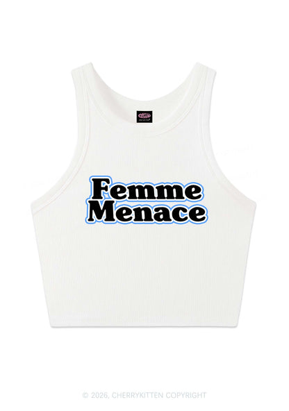 Femme Menace Pride Y2K Crop Tank Top Cherrykitten