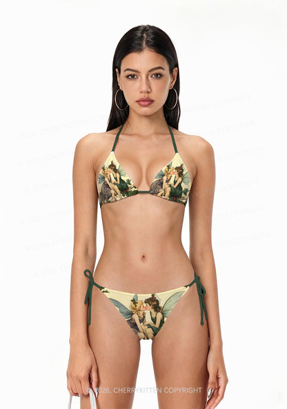 Fairy Kiss Pride Y2K Print Bikini Set Cherrykitten