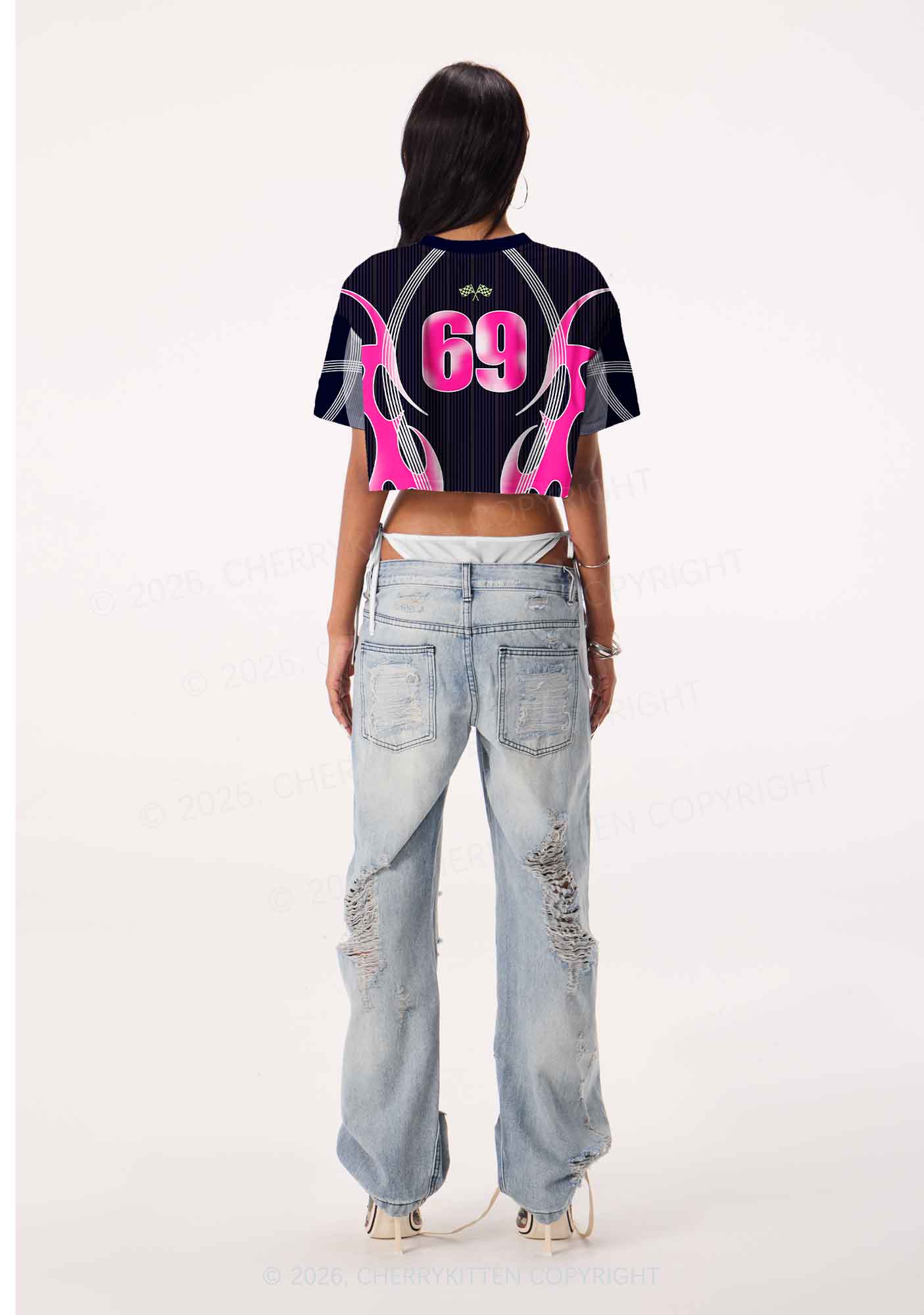 Dyke Country Pride Y2K Crop Sport Jersey Shirts Cherrykitten
