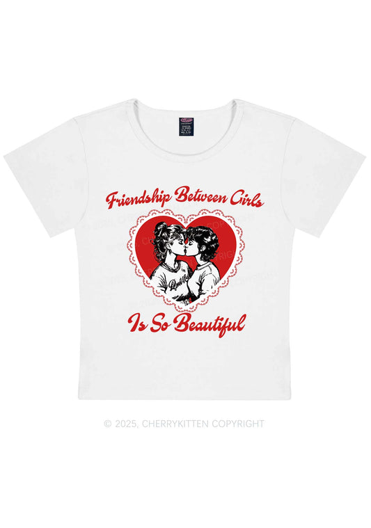 Friendship Between Girls Pride Y2K Baby Tee Cherrykitten