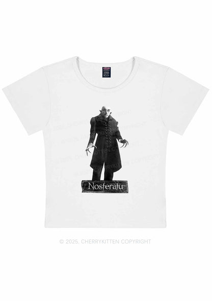 Halloween Male Vampire Y2K Baby Tee Cherrykitten