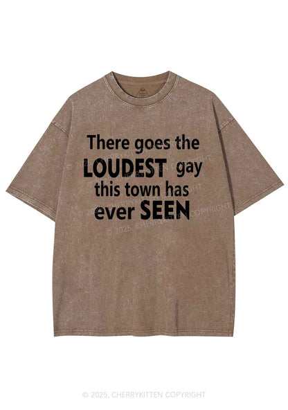The Loudest Gay Y2K Shirts Washed Tee Cherrykitten