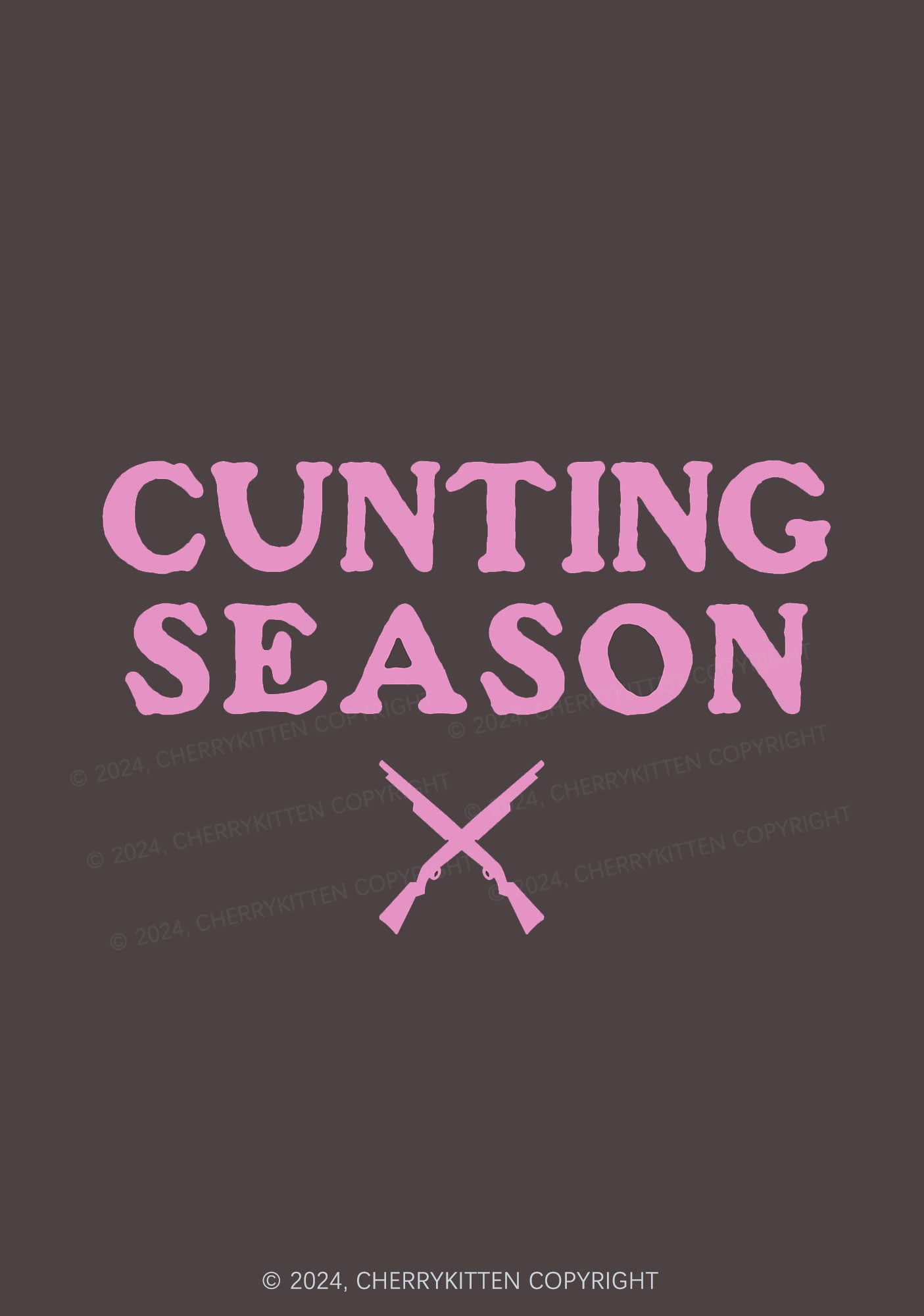 Cunting Season 1Pc Y2K Pin Badge Cherrykitten
