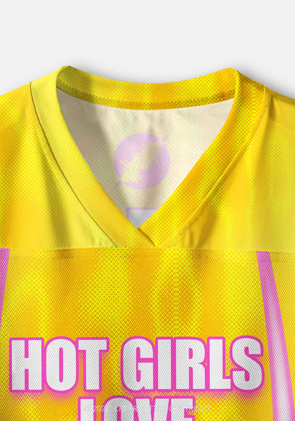 Hot Girls Love Dubstep Y2K Crop Sport Jersey Shirts Cherrykitten