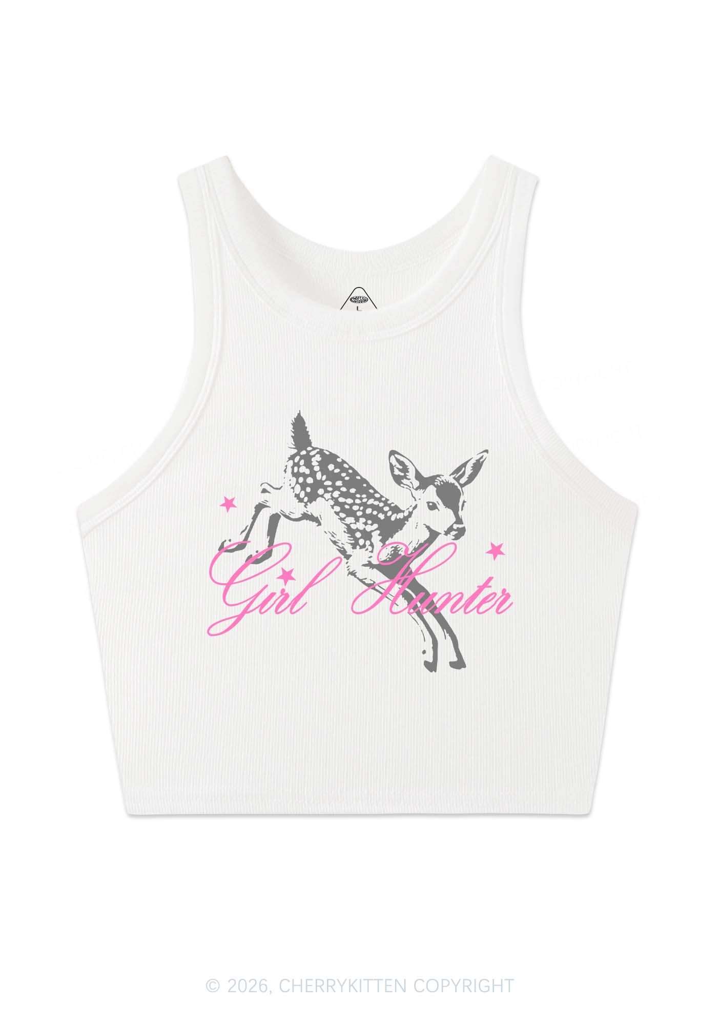Girl Hunter Deer Pride Y2K Crop Tank Top Cherrykitten