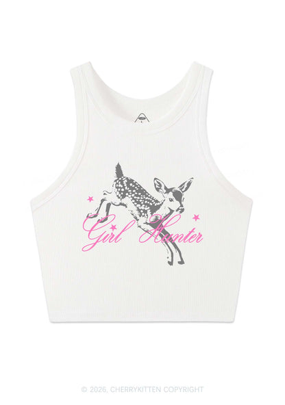 Girl Hunter Deer Pride Y2K Crop Tank Top Cherrykitten