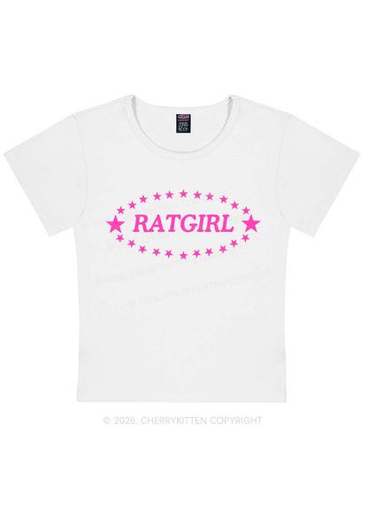 Ratgirl Star Y2K Baby Tee Cherrykitten