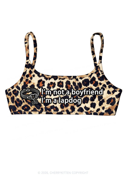 Im Not A BF Im A Lapdog Y2K Super Crop Cami Cherrykitten