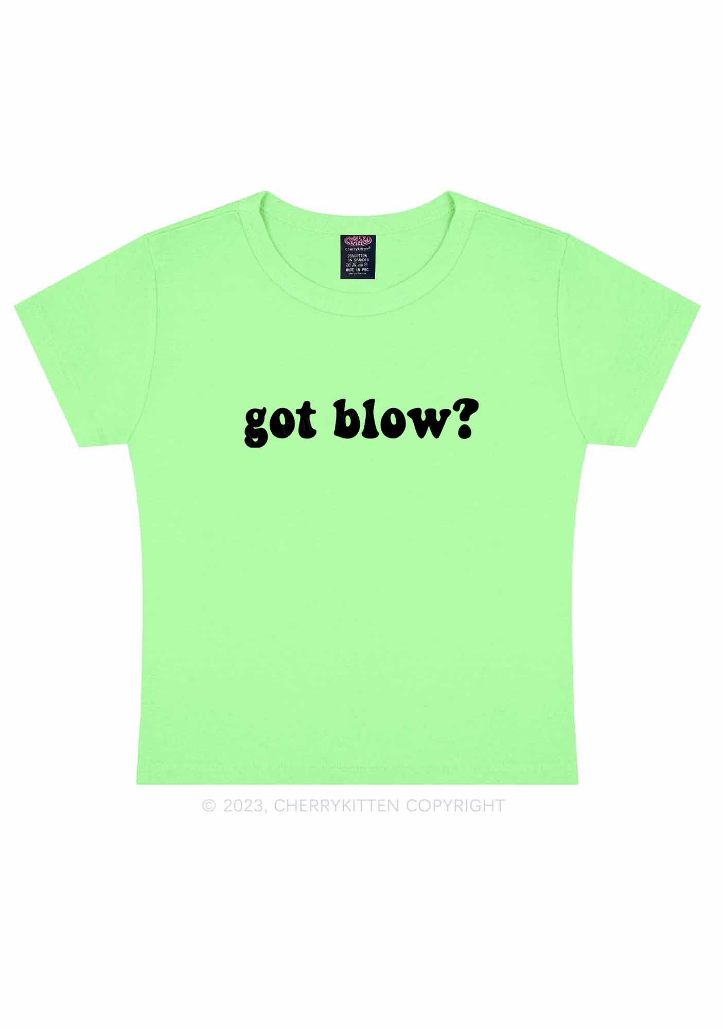 Got Blow Y2K Baby Tee Cherrykitten