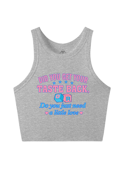 Get Your Taste Back Y2K Crop Tank Top Cherrykitten