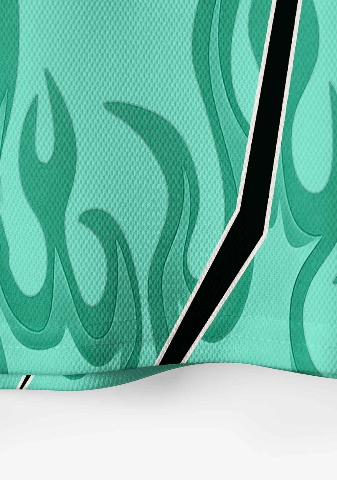 Mint Green Gothic Faggot Pride Y2K Crop Sport Jersey Shirts Cherrykitten
