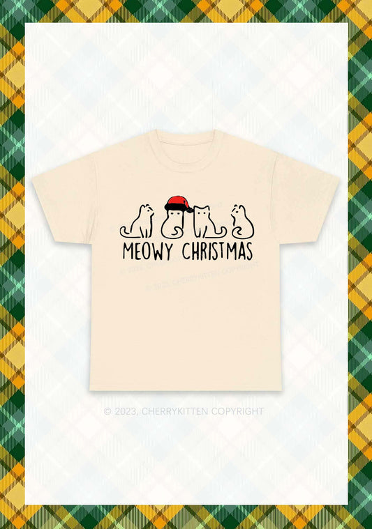Meowy Christmas Chunky Shirt Cherrykitten