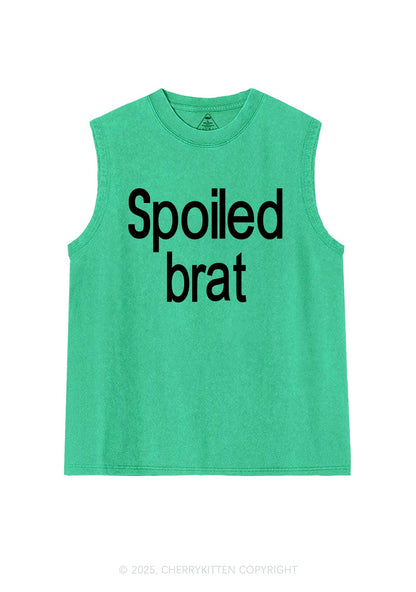 Spoiled Brat Y2K Washed Muscle Tank Cherrykitten