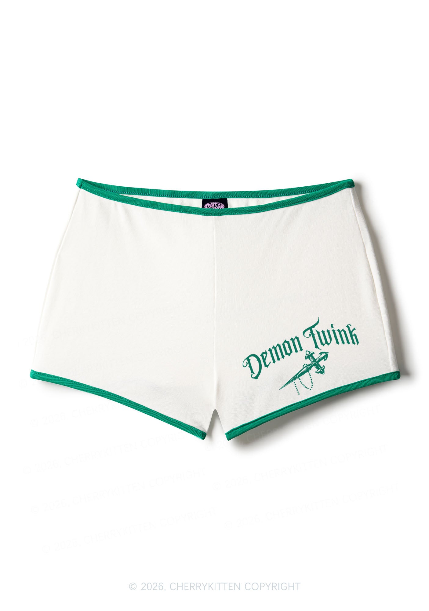 Demon Twink Pride Y2K Booty Shorts Cherrykitten