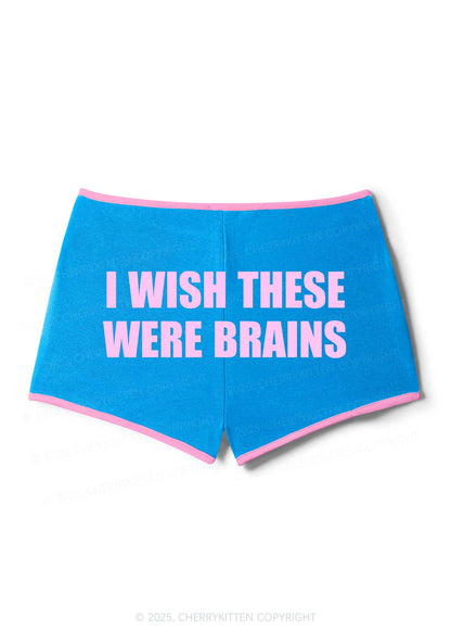 Wish These Were Brains Y2K Booty Shorts Cherrykitten