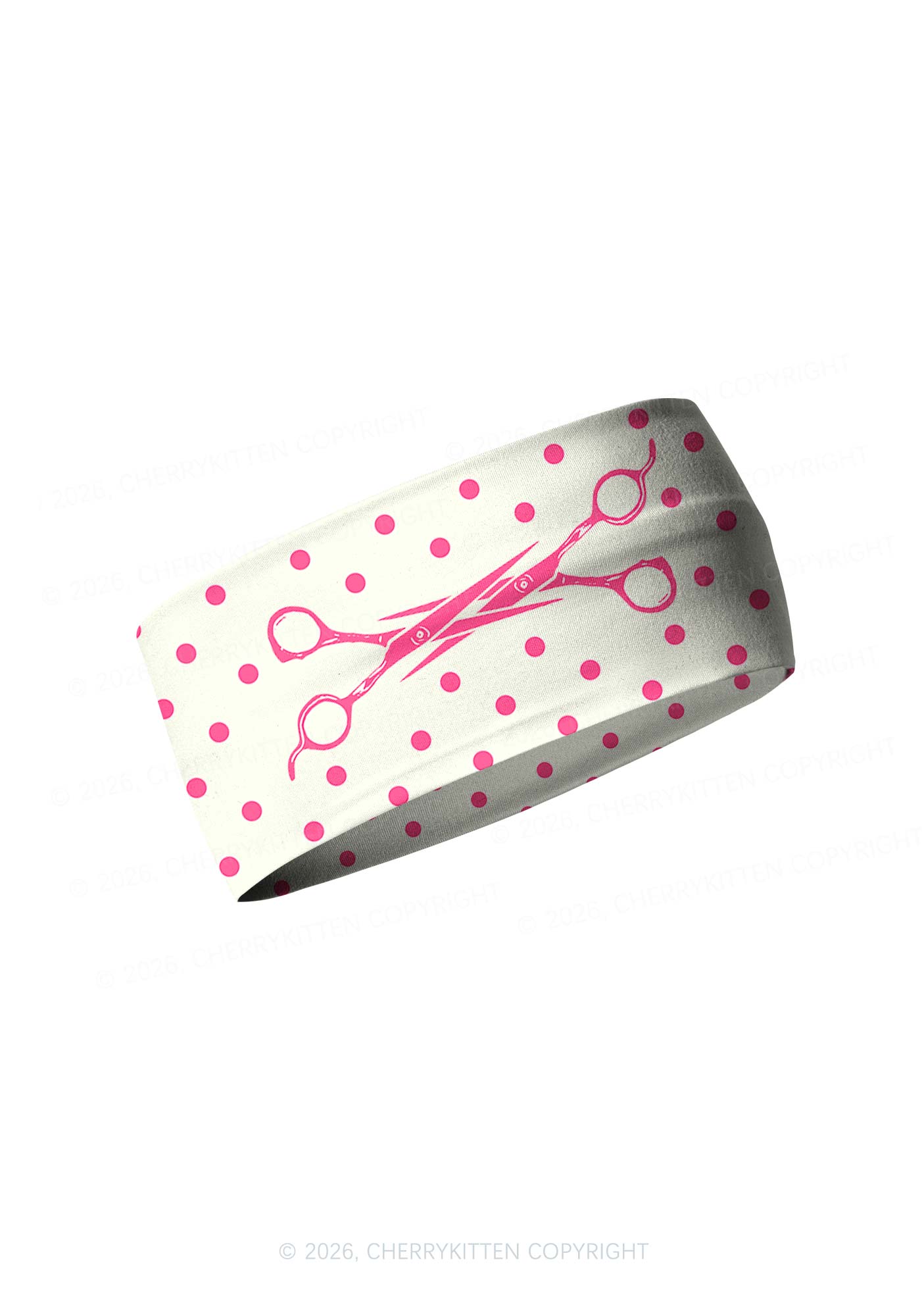 Pink Scissors Pride Y2K Print Headband Cherrykitten