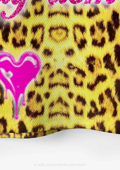 Slxt For Daddy Dom Leopard Y2K Crop Sport Jersey Shirts Cherrykitten