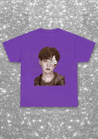 Bangtan First Love Kpop Y2K Chunky Shirt Cherrykitten