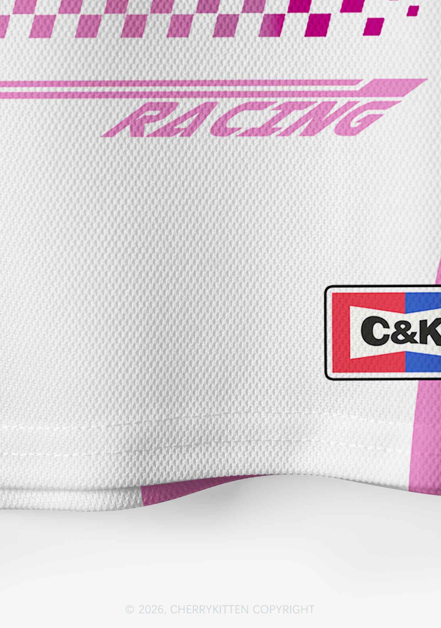 White Lesbian Princess Pride Y2K Crop Sport Jersey Shirts Cherrykitten