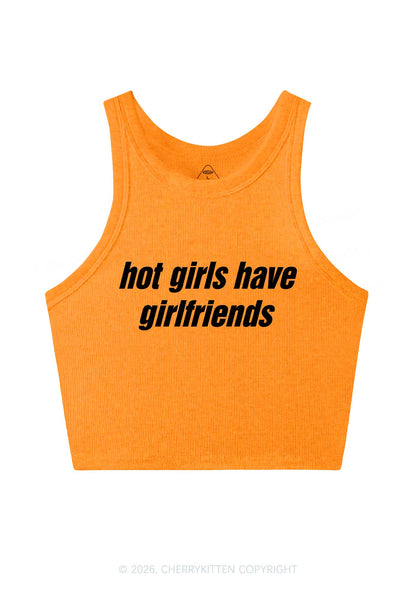 Hot Girls Have Girlfriends Pride Y2K Crop Tank Top Cherrykitten