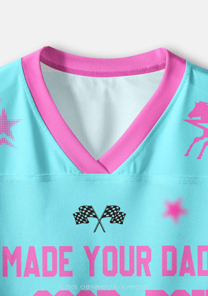 Made Your Dad A Good Boy Y2K Crop Sport Jersey Shirts Cherrykitten