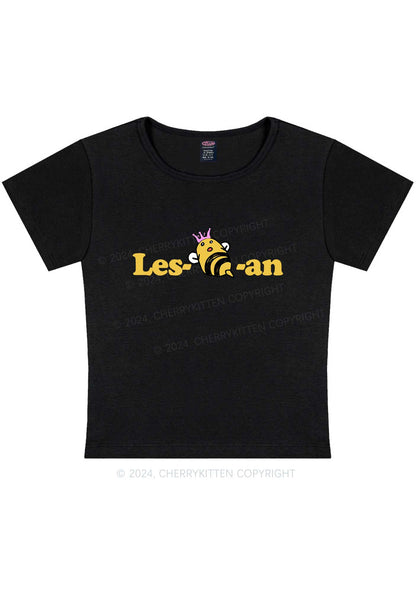 Curvy Lesbeean Y2K Baby Tee Cherrykitten