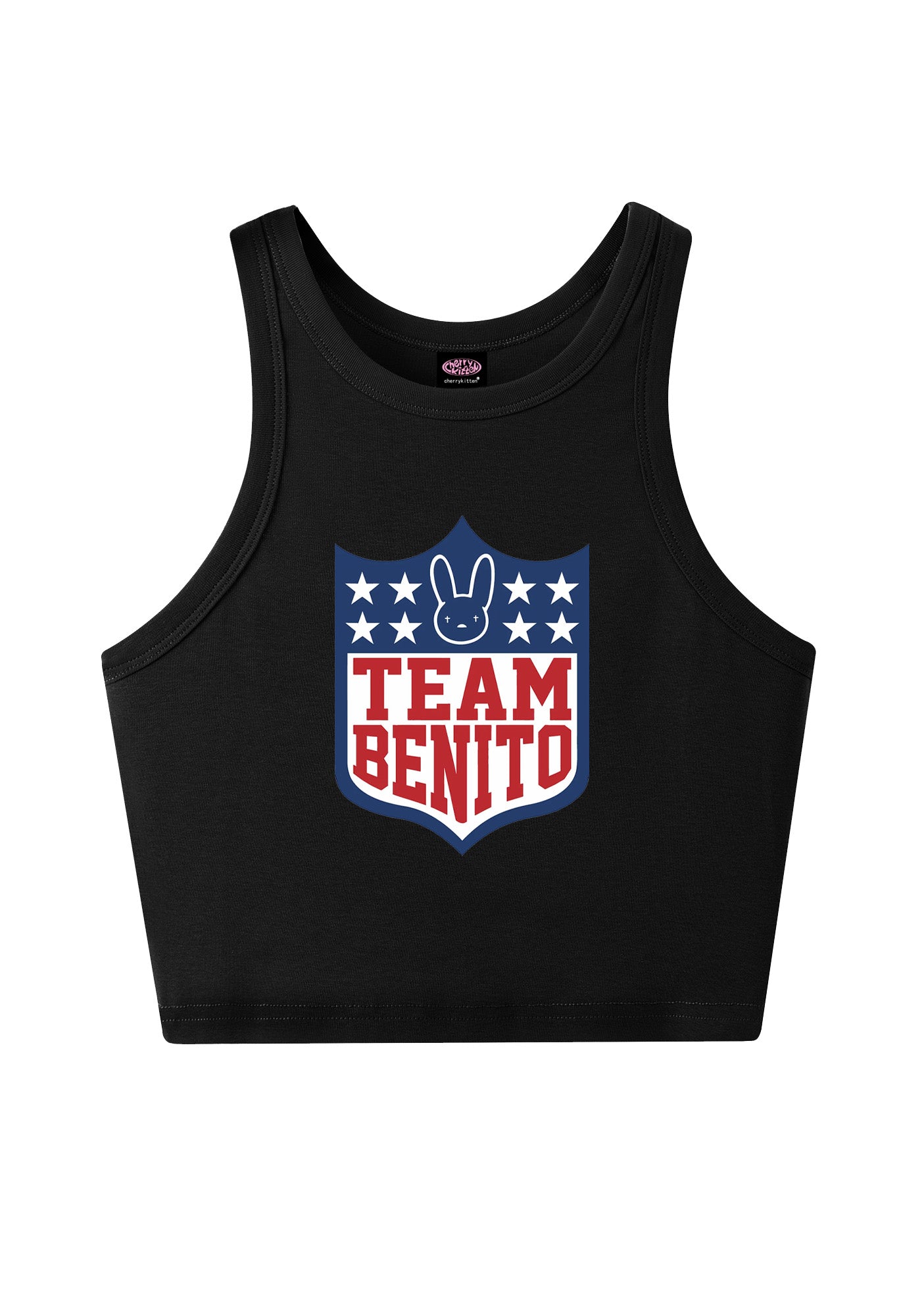 Team Bunny Y2K Crop Tank Top Cherrykitten