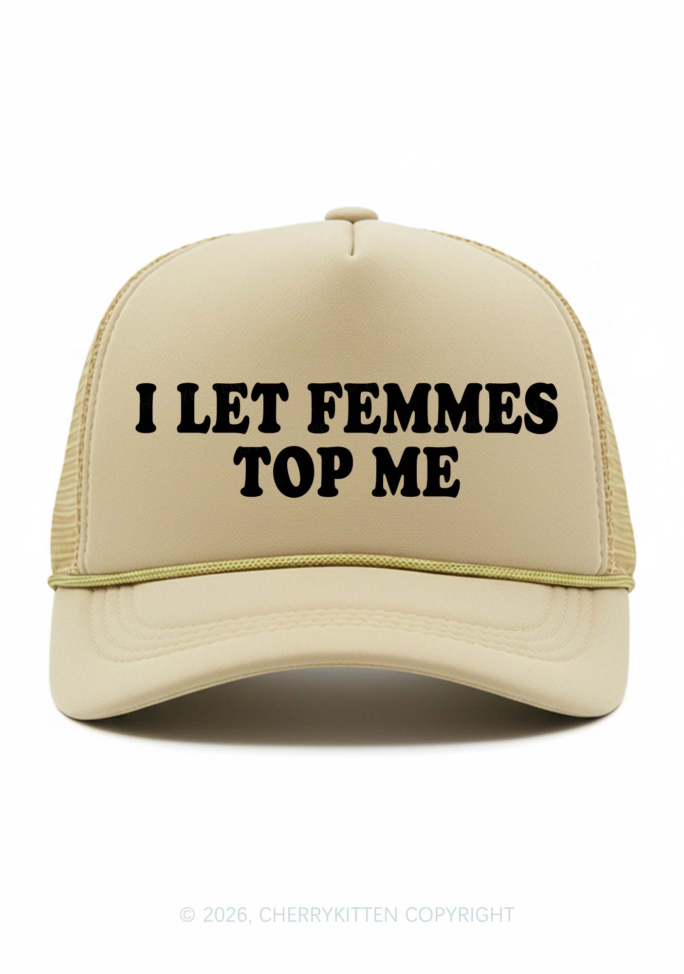 I Let Femmes Top Me Pride Y2K Trucker Hat Cherrykitten