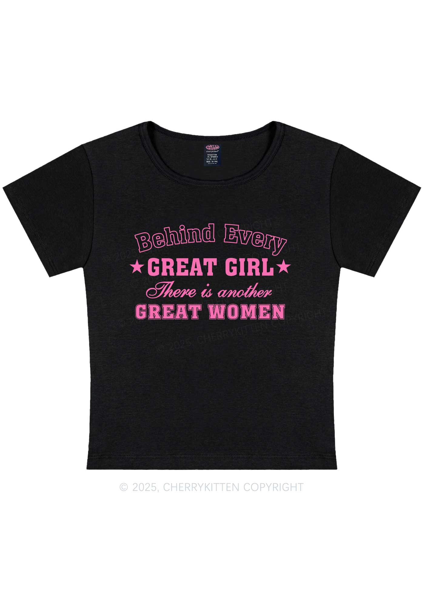 Great Girl Great Women Pride Y2K Baby Tee Cherrykitten