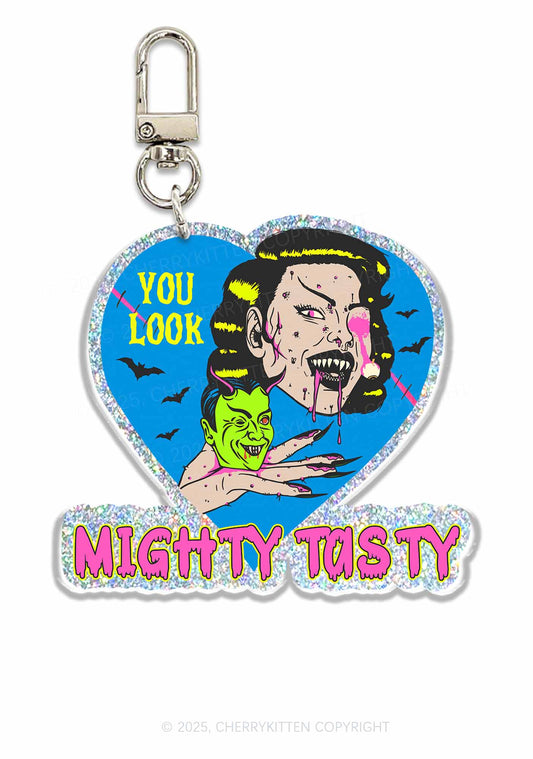 Halloween Mighty Tasty 1Pc Y2K Glitter Keychain Cherrykitten