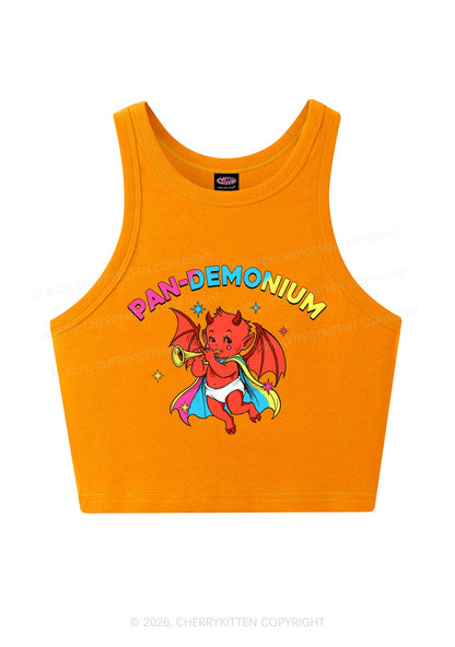 Pandemonium Pride Y2K Crop Tank Top Cherrykitten