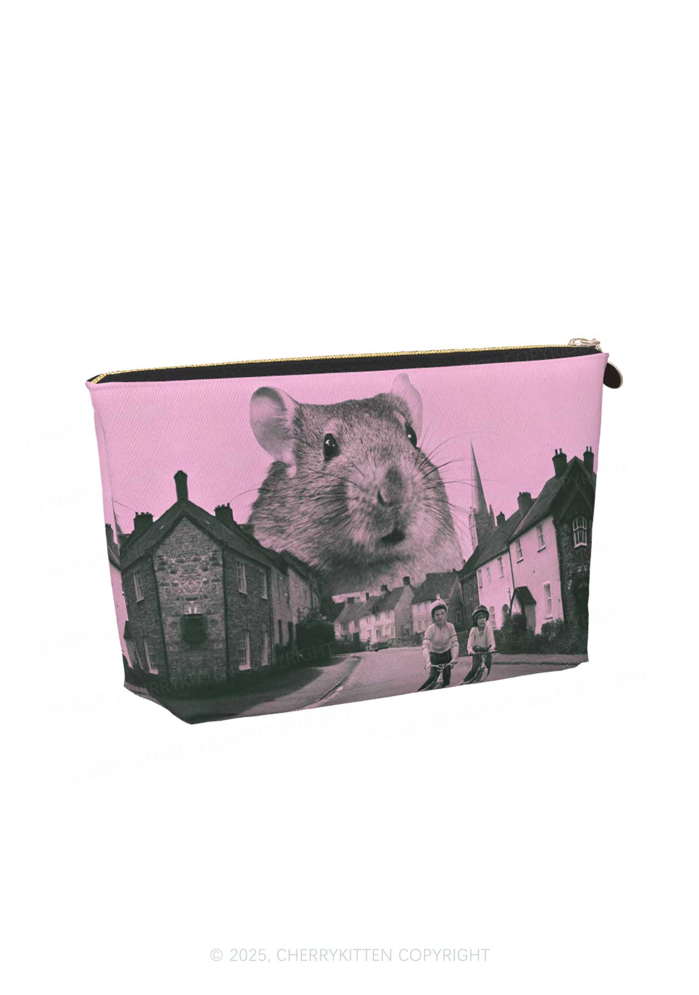 Rat Street Y2K Leather Makeup Bag Cherrykitten