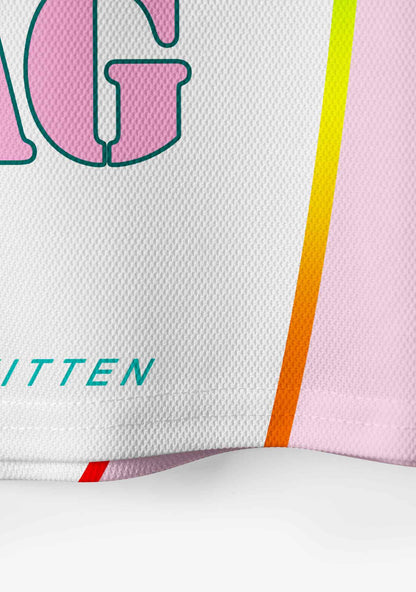 Rainbow Stripe Gods Favorite Fag Pride Y2K Crop Sport Jersey Shirts Cherrykitten