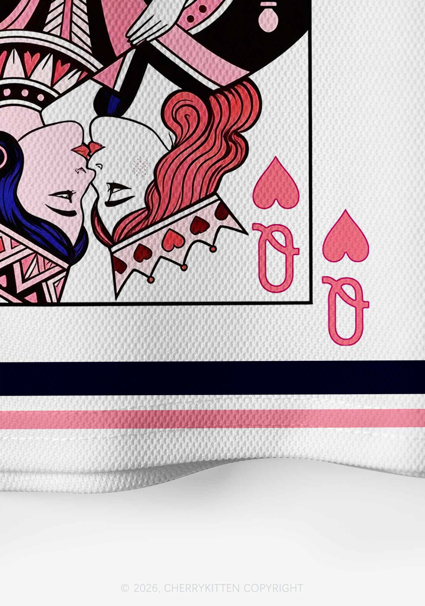 Queens Kissing Pride Y2K Crop Sport Jersey Shirts Cherrykitten