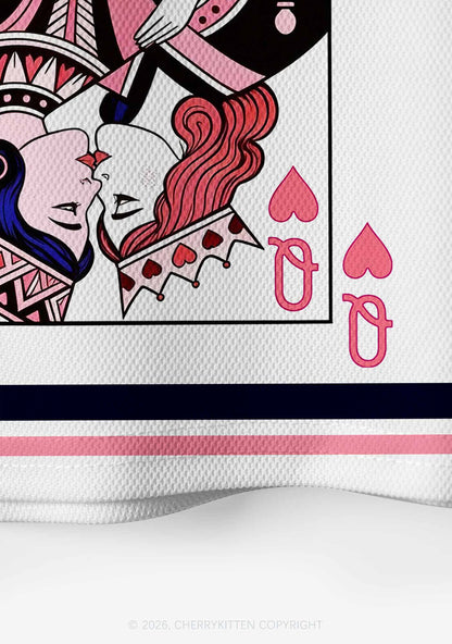 Queens Kissing Pride Y2K Crop Sport Jersey Shirts Cherrykitten