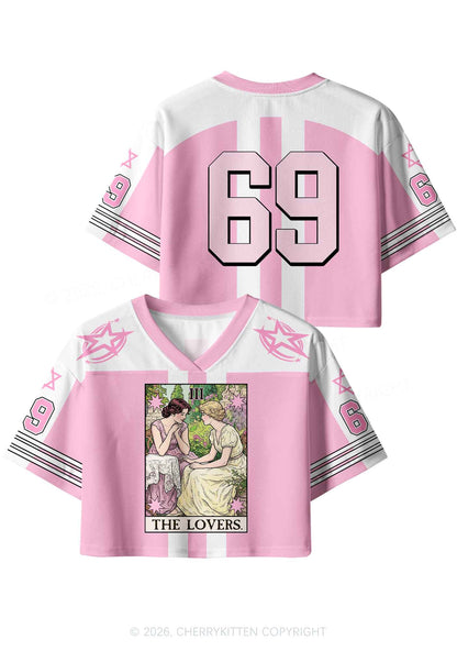 Garden Chat Pride Y2K Crop Sport Jersey Shirts Cherrykitten