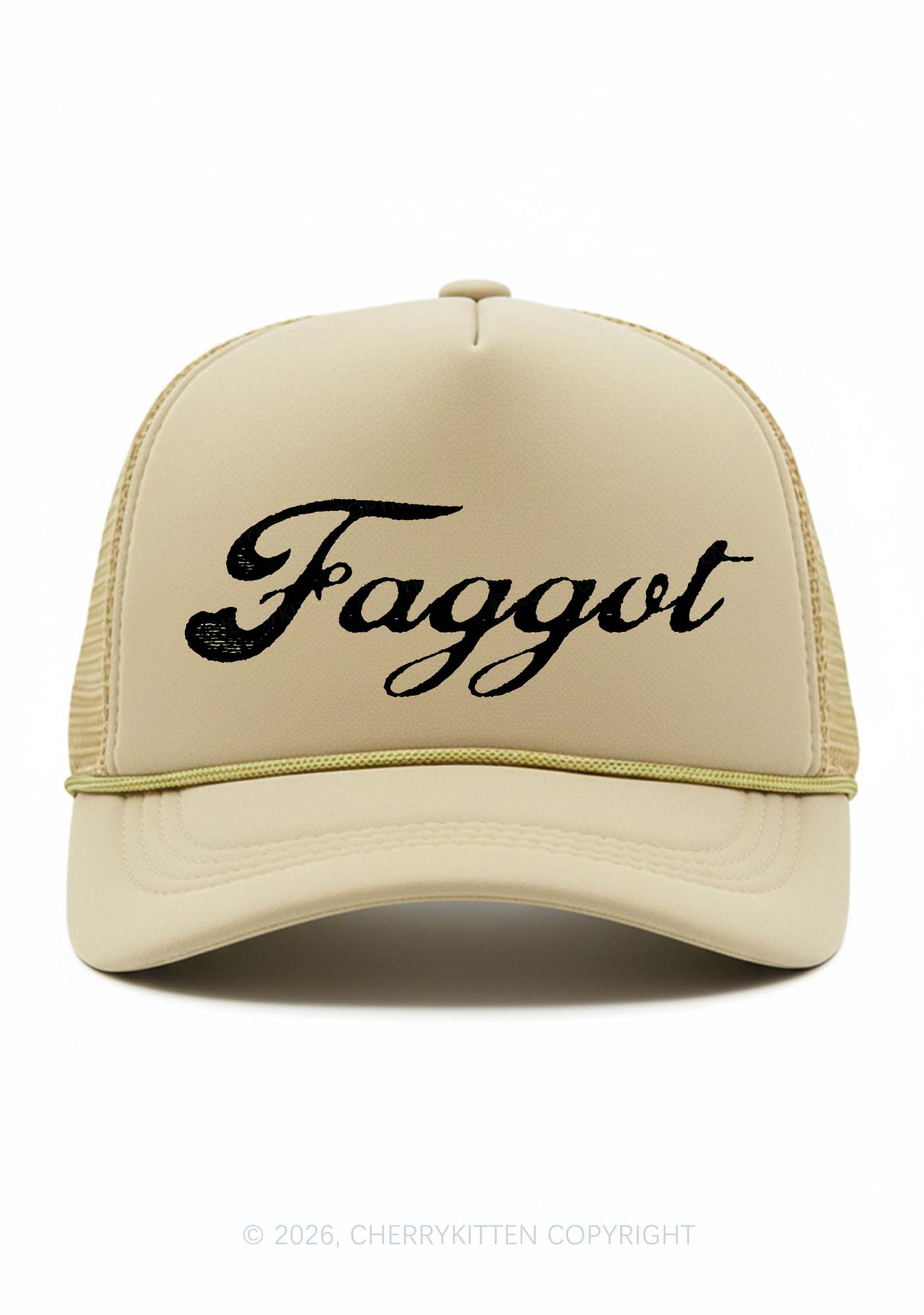 Faggot Art Pride Y2K Trucker Hat Cherrykitten