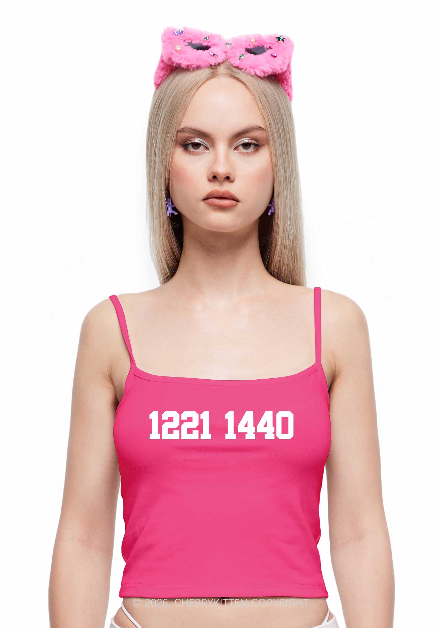 Retro Number HR Y2K Spaghetti Strap Cami Cherrykitten