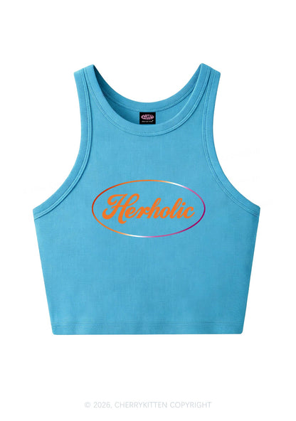 Herholic Lesbian Pride Y2K Crop Tank Top Cherrykitten