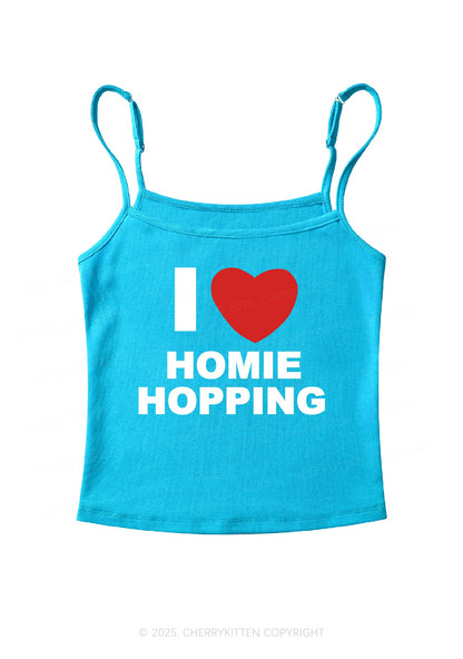 I Love Homie Hopping Y2K Spaghetti Strap Cami Cherrykitten