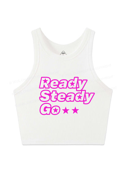 Ready Steady Go Y2K Crop Tank Top Cherrykitten