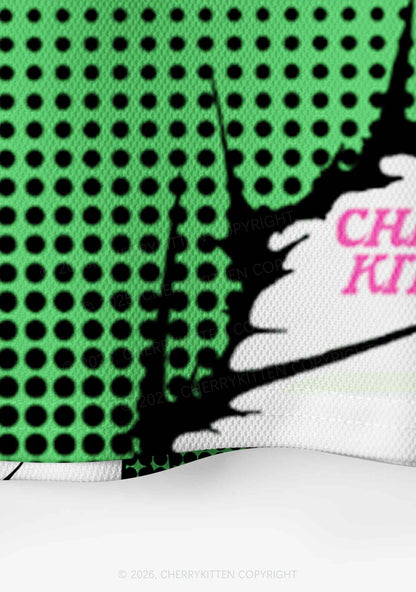 Custom Kiss Me Im Ginger St Patricks Y2K Crop Sport Jersey Shirts Cherrykitten