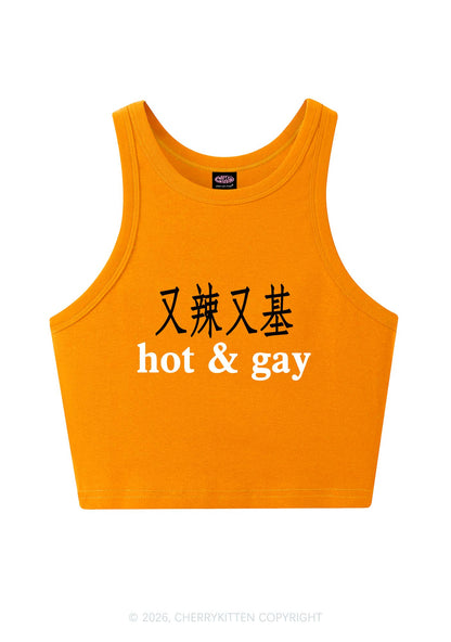 Hot Gay Pride Y2K Crop Tank Top Cherrykitten