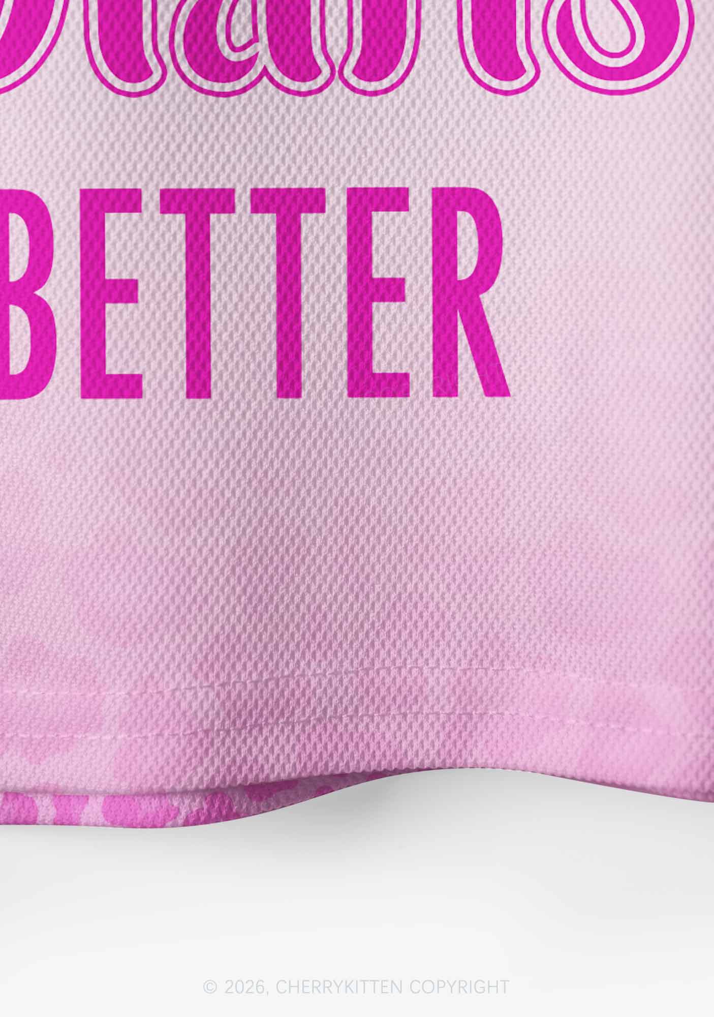 Pink Lesbians Do It Better Pride Y2K Crop Sport Jersey Shirts Cherrykitten