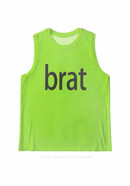 Brat Summer Y2K Mesh Muscle Tank Cherrykitten