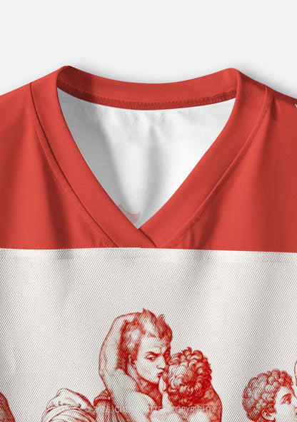 Ancient Greek Lovers Pride Y2K Crop Sport Jersey Shirts Cherrykitten