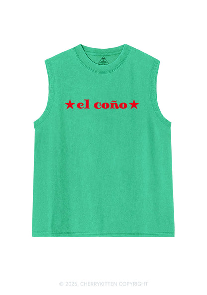 El Cono Y2K Washed Muscle Tank Cherrykitten