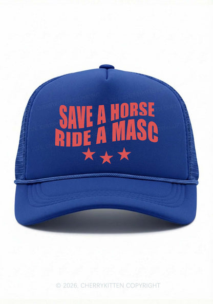 Ride A Masc Pride Y2K Trucker Hat Cherrykitten