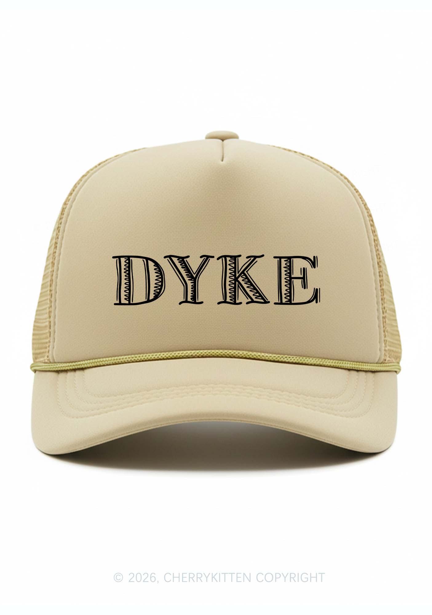 DYKE Pride Y2K Trucker Hat Cherrykitten