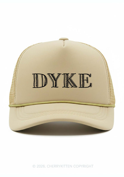 DYKE Pride Y2K Trucker Hat Cherrykitten